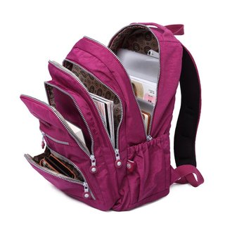 outdoor travel waterproof nylon casual multi pockets backpack