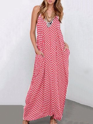 pink polka dot dress plus size