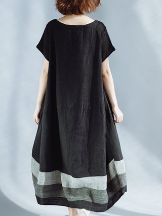 short sleeve cotton dress