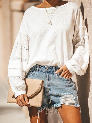 Casual Crew Neck T Shirts Popjulia Com