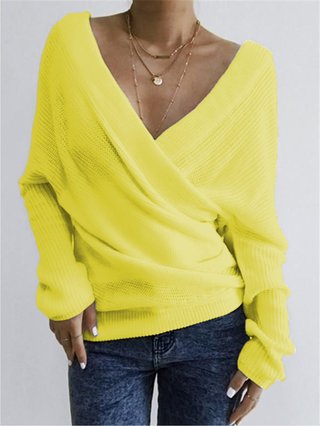 Cotton Blend Long Sleeve Sweaters Cardigans Popjulia Com