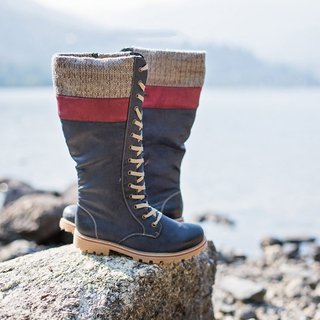 pu flat heel boots