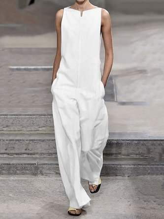 all white linen jumpsuits