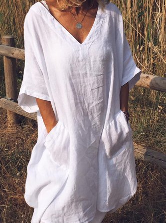 Fashion Linen Dresses 2020 Popjulia