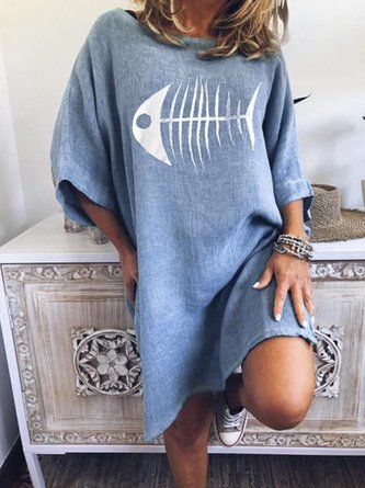 Abstract Fashion Linen Dresses 2020 Popjulia