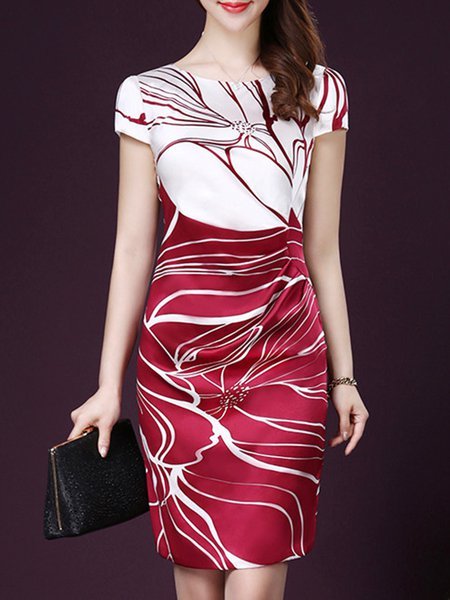 Satin Sheath Dress