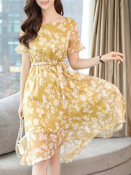 Floral Chiffon Dress