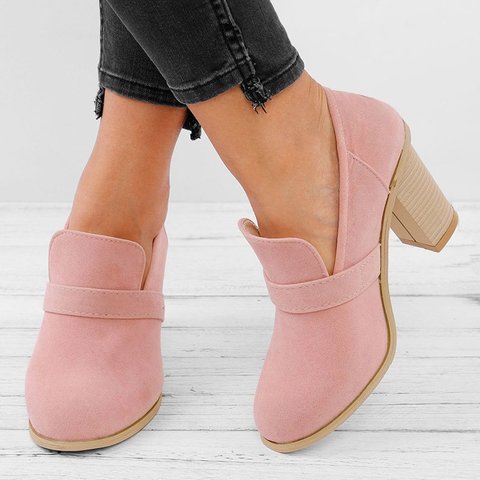 cute thick heels