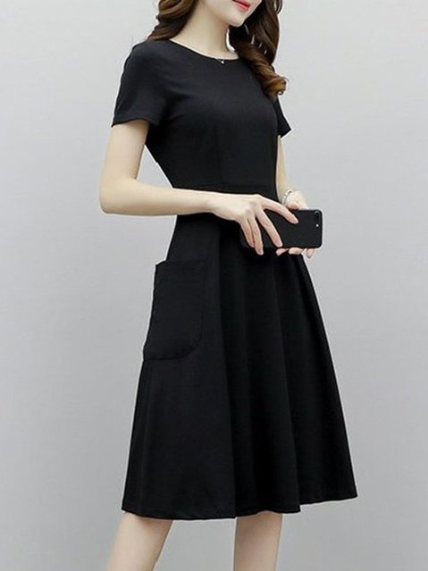 black daytime dress