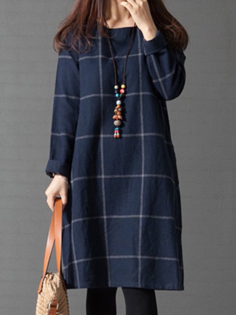 Navy Blue Casual Dress Long Sleeve Online Hotsell, UP TO 56% OFF |  www.aramanatural.es