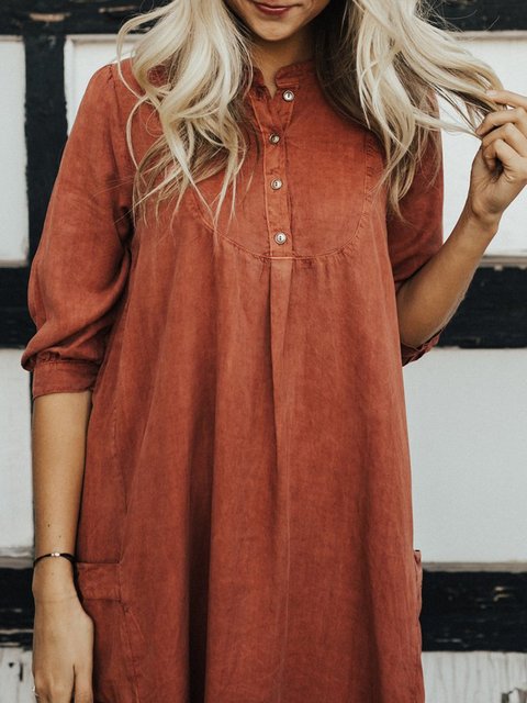 Casual Burgundy Dresses