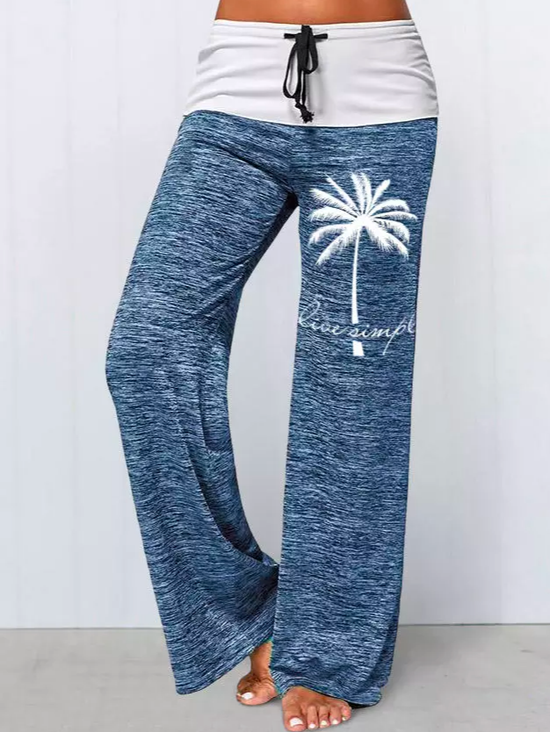 Vacation Loose Yoga Exercise Trousers Casual Trousers