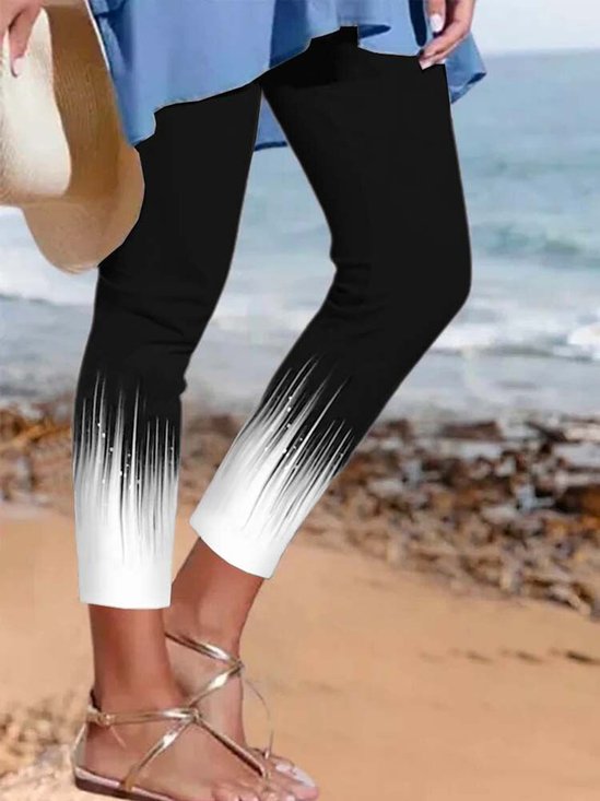Casual Abstract Tight Leggings